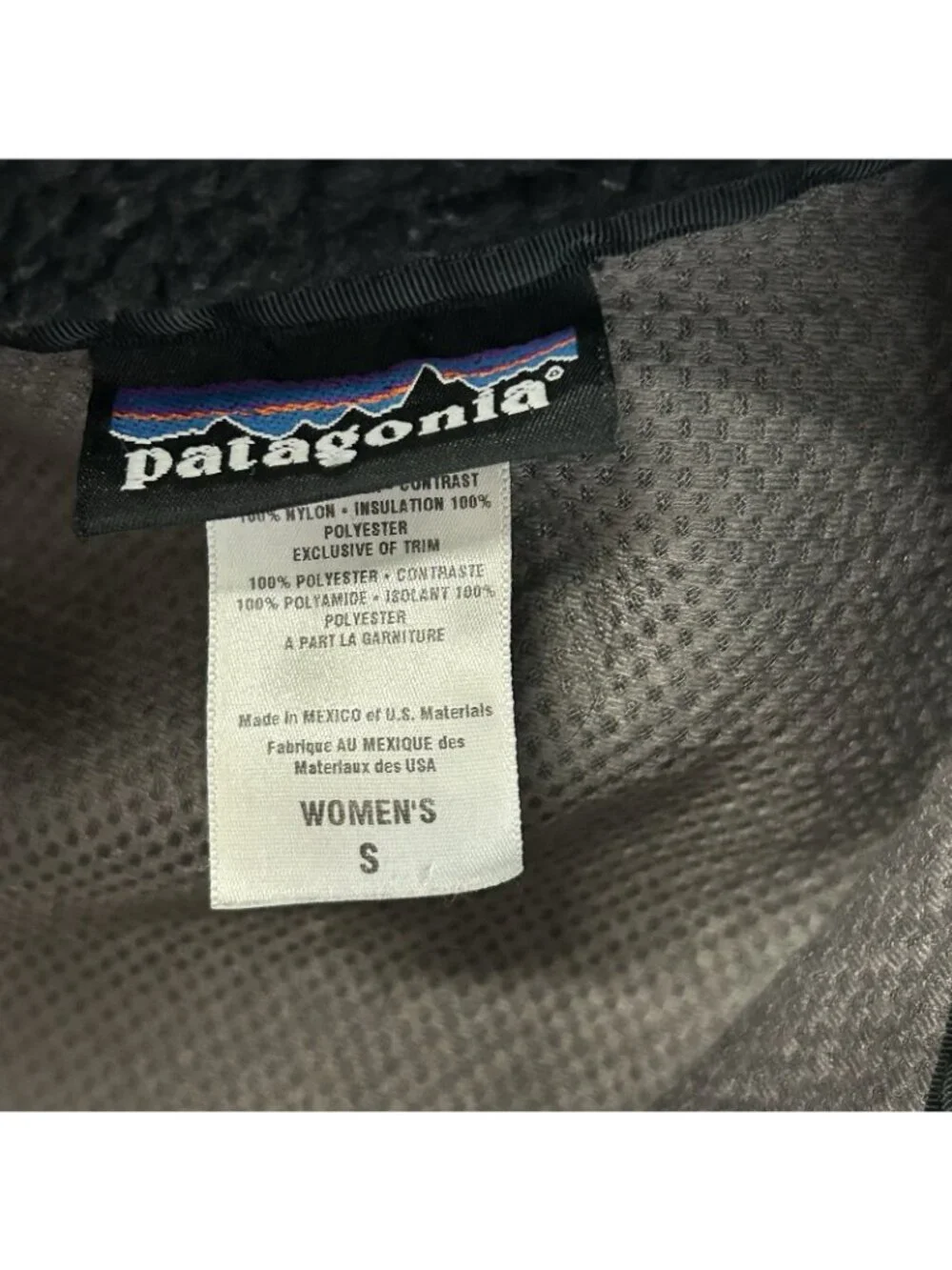 Patagonia Vest Jacket Womens Small Black Synchilla Sherpa Fleece Outdoor Hiking - Picture 6 of 16